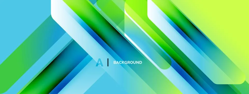 Abstract vibrant design. Gradient colors blend, creating dynamic diagonal l.. Stockillustratie