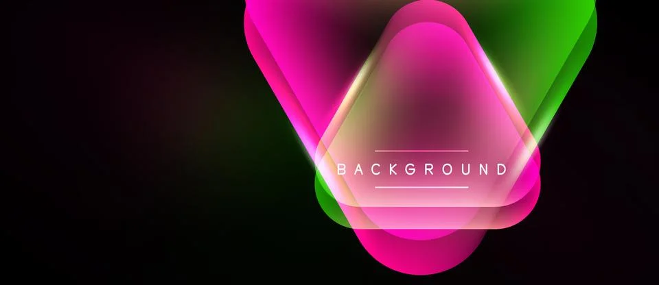 Abstract vibrant design. Gradient colors blend, forming geometric shape over Ilustración de archivo