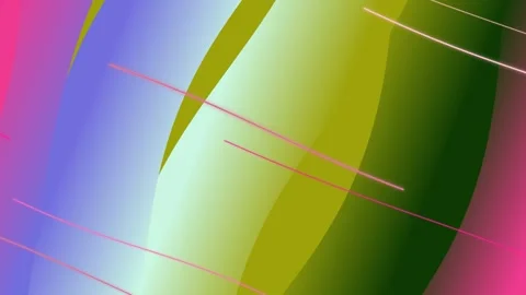 Abstract Vibrant Flowing Gradients and Diagonal Neon Lines Stock Footage 337516080