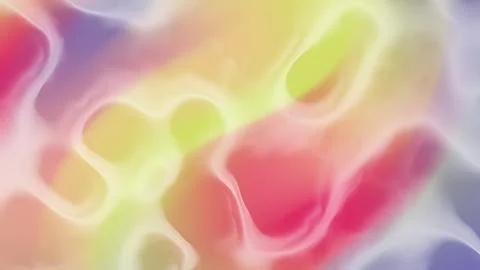 Abstract Vibrant Fluid Gradient Background with Soft Wavy Organic Shapes an.. Stock Illustration