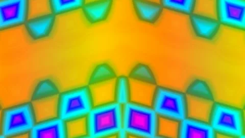 Abstract vibrant geometric background pattern, modern neon digital grid art Stock Footage 335518545