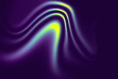 Abstract Vibrant Glowing Neon Fluid Waves Motion Background Stock Illustration