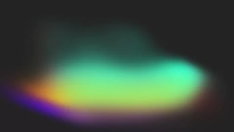 Abstract Vibrant Gradient Aura on Dark Background, Aurora Borealis Effect Stock Footage 333466900