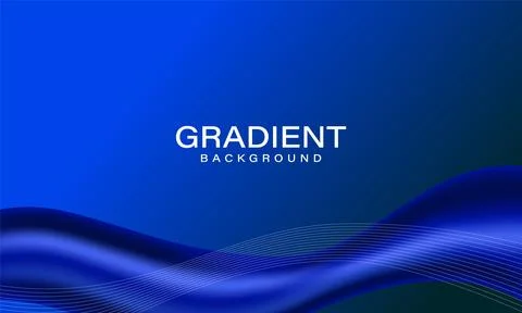 Abstract vibrant gradient background in blue tones Stock Illustration