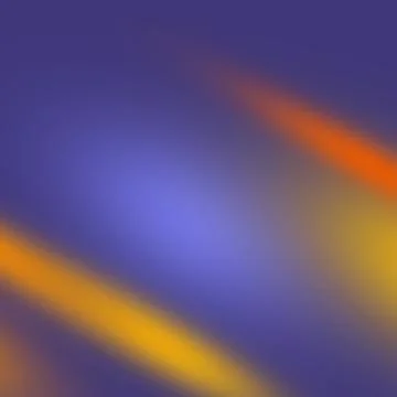 Abstract Vibrant Gradient Background with Blue Purple and Orange Light Leaks Ilustração Stock