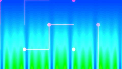 Abstract Vibrant Gradient Background with Flowing Wave Energy Lines Stock Footage 339352612