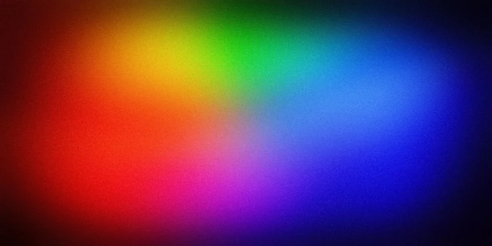 Abstract vibrant gradient blending red, yellow, green, blue, and purple hue.. Stock Illustration