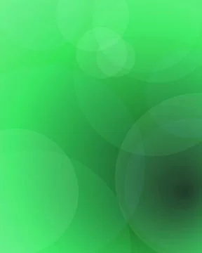 Abstract Vibrant Green Gradient Mesh Background with Soft Overlapping Circu.. Stock Illustration
