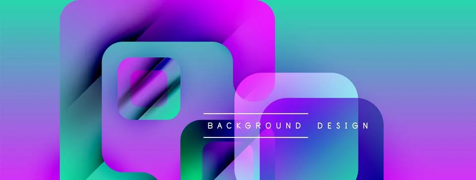 Abstract vibrant layers create dynamic visual effect. Gradient colors blend, イラスト素材