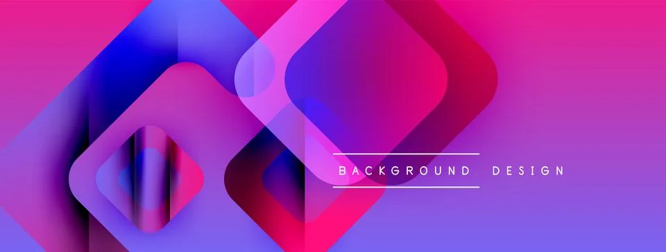 Abstract vibrant layers create dynamic composition. Pink, purple, blue hues イラスト素材