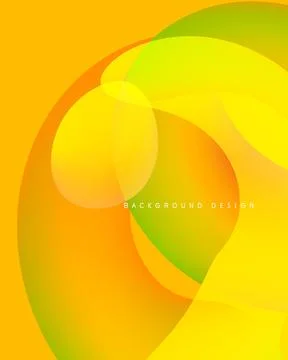 Abstract vibrant layers create dynamic flow. Yellows, oranges, greens blend Illustrazione stock