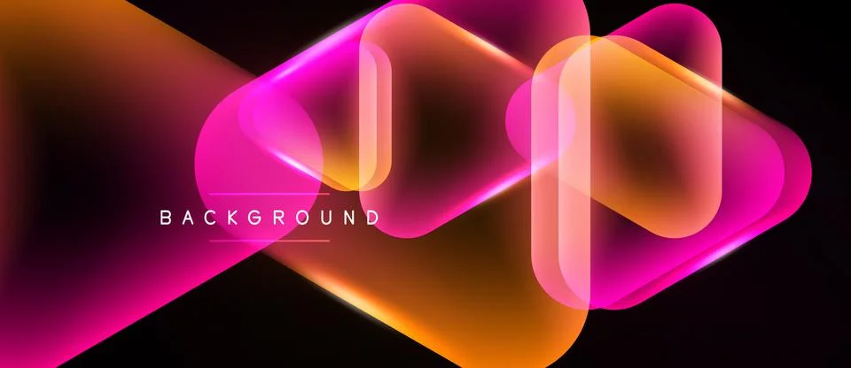 Abstract vibrant layers create dynamic flow. Gradient colors blend, forming 库存插图