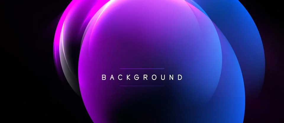 Abstract vibrant layers create dynamic background. Purple, blue hues blend, Stock Illustration