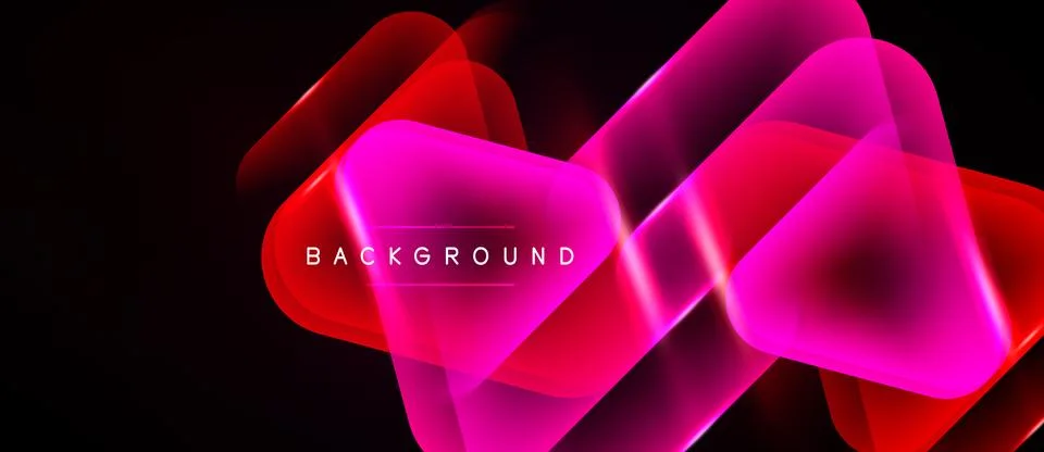Abstract vibrant layers, pinks, reds over black backdrop. Text reads backgr.. Stock Illustration