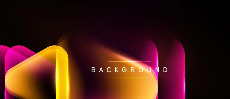 Abstract vibrant lines, gradients create dynamic background. Modern design, 库存插图