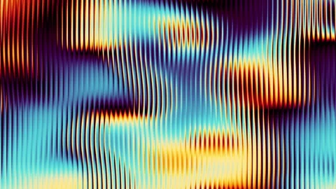 Abstract vibrant liquid gradient refracted glass loop animation blurred Stock Footage 337774001