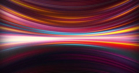 Abstract Vibrant Multicolor Speed Lines in Circle Motion Seamless Loop 4K Stock Footage 304234718