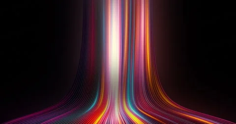 Abstract Vibrant Multicolor Speed Lines Moving Down Seamless Loop 4K Stock Footage 304234927
