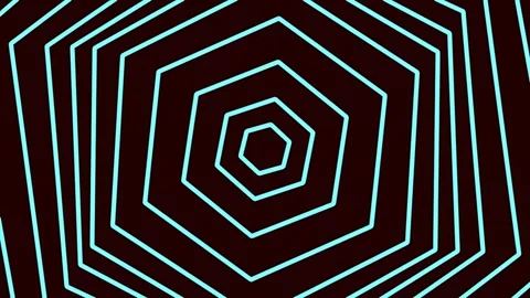 Abstract vibrant neon hexagon pattern background for modern digital design Stock Footage 341057763