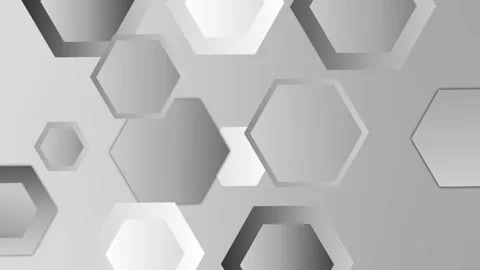 Abstract vibrant pattern of overlapping hexagons background animation Stock Footage 337003759