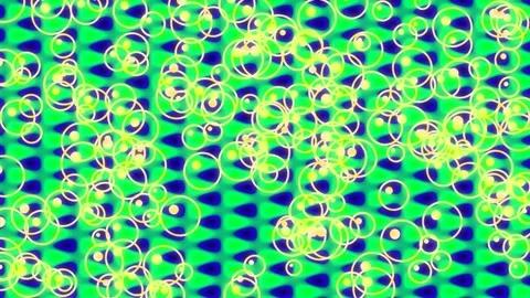 Abstract vibrant pink and yellow circle pattern background animation Stock Footage 336769989