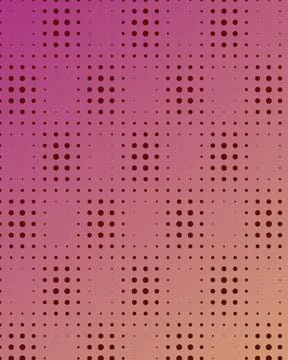 Abstract Vibrant Pink to Orange Gradient Background with Halftone Dot Patte.. イラスト素材