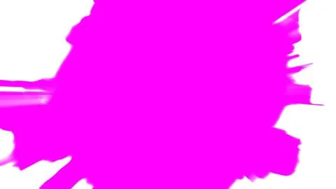 Abstract vibrant pink paint splash on white background for creative design Stock Illustration
