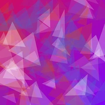 Abstract Vibrant Purple Polygonal Background with Overlapping Geometric Tri.. Stockillustratie
