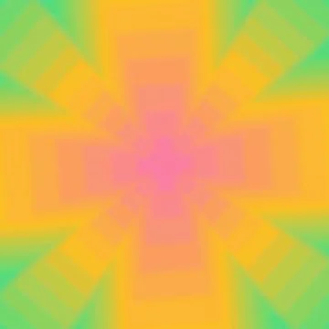 Abstract Vibrant Radial Gradient with Geometric Cross Pattern Stock Illustration