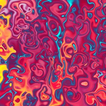 Abstract vibrant red background, liquid marbling texture, lush lava Stock Illustration
