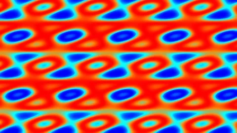 Abstract vibrant retro geometric pattern background wave energy motion graphi Stock Footage 341055376
