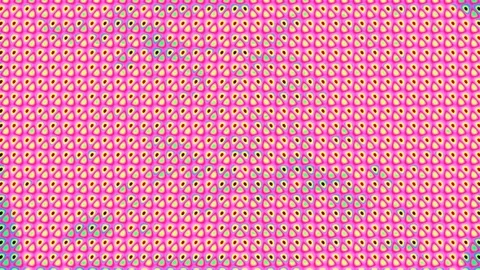 Abstract Vibrant Retro Halftone Dot Geometric Background Seamless Pattern T.. Stock Footage 336774318