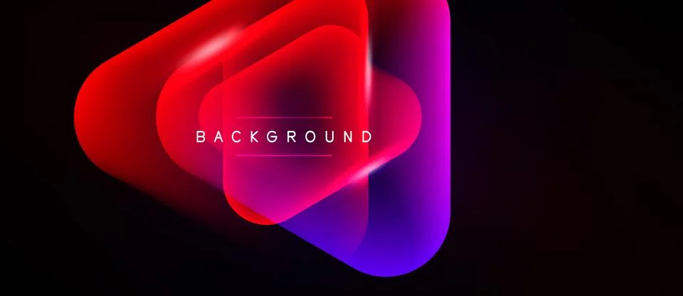 Abstract vibrant shapes overlap, creating dynamic gradient effect. Center 스톡 일러스트