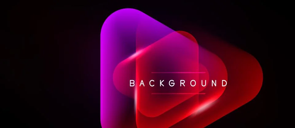 Abstract vibrant shapes overlap, creating dynamic redpurple glow. Text Stock Illustration
