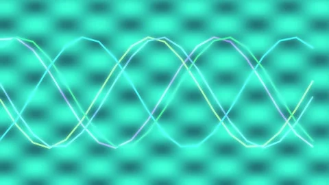 Abstract vibrant sine wave background: flowing ripple pattern and digital e.. Stock Footage 337711196