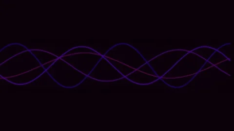 Abstract vibrant sine wave equalizer background digital data flow visualiza.. Stock Footage 342160691