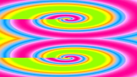 Abstract vibrant swirl gradient flow liquid hypnotic background design loop Stock Footage 333109108