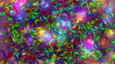 Abstract Vibrant Swirl Patterns Multicolored Fluid Art Design Stock Footage 303822220