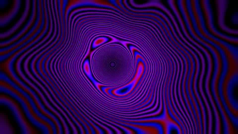 Abstract vibrant swirling pattern with concentric lines and fluid motions Stock Illustration