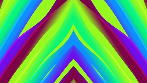 Abstract Vibrant Symmetrical Wavy Lines Background Stock Footage 332787577