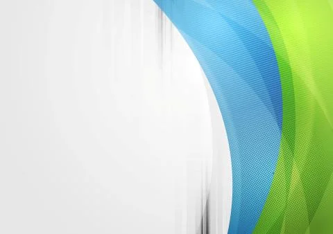 Abstract vibrant tech waves background 스톡 일러스트