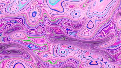 Abstract vibrant trippy background, with copy space, seamless loop background Video stock 146458170