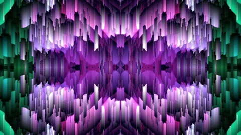 Abstract vibrating mosaic Stock Footage 134549941