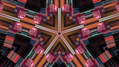 Abstract vibrating mosaic Stock Footage 134549956