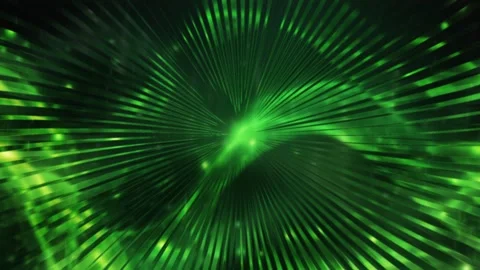 Abstract video background animation green glitter rotating spirals curved lines Stock Footage 277752066