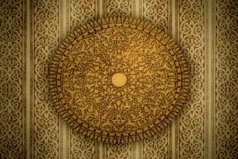  abstract video background with decorative eastern disc Stock-Footage 515094