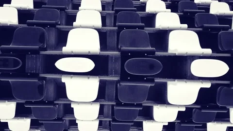 Abstract video background empty seats slide mirror move Stock Footage 163001668