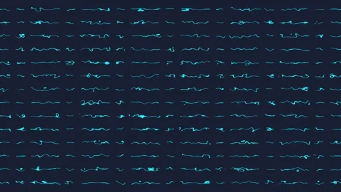 Abstract video background seamless loop animation blue striped lines pattern Stock Footage 277084750