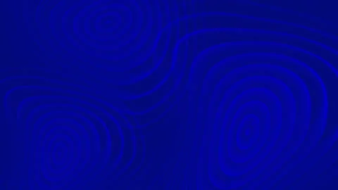 An abstract video featuring smooth blue waves and concentric circles, creatin Stock Footage 315631156