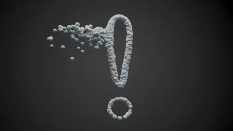 Abstract video with map mark, question mark and exclamation point 库存影片 250159926